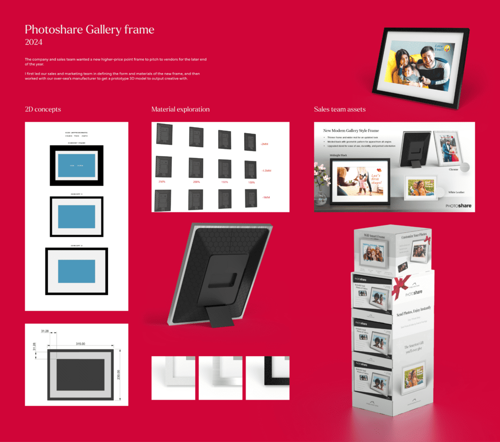 PhotoShare digital photo frame — product design by Stefan Kovalik